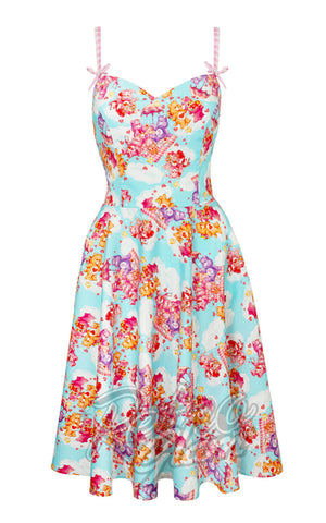Hell Bunny X Care Bears Picnic Bear Knee Dress cad