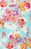 Hell Bunny X Care Bears Picnic Bear Knee Dress fabric