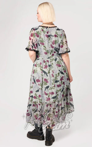 Hell Bunny Raven Dress plus-sized back