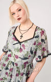 Hell Bunny Raven Dress plus-sized detail