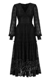 Hell Bunny Rhea Dress in Black Lace detail