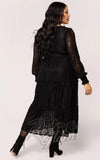 Hell Bunny Rhea Dress in Black Lace plus sized back