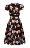 Hell Bunny X Care Bears Tenderheart 50s Dress back