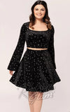 Hell Bunny Vela Velvet Skirt