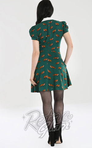 Hell Bunny Vixey Dress in Green