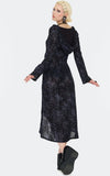 Jawbreaker Thorn Burnout Velvet Hooded Dress back