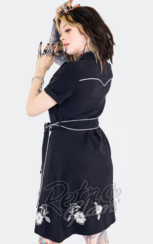 Jawbreaker Western Flowers Shirt Dress back