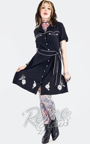 Jawbreaker Western Flowers Shirt Dress