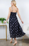 LA Soul Cami Maxi Dress in Moons Print back