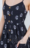 LA Soul Cami Maxi Dress in Moons Print detail