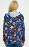 LA Soul Hoodie in Raccoon & Friends Print back