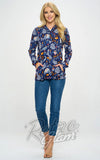 LA Soul Hoodie in Raccoon & Friends Print model