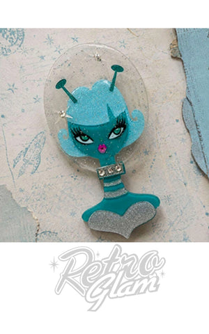 Lipstick & Chrome Beam Me Up Brooch