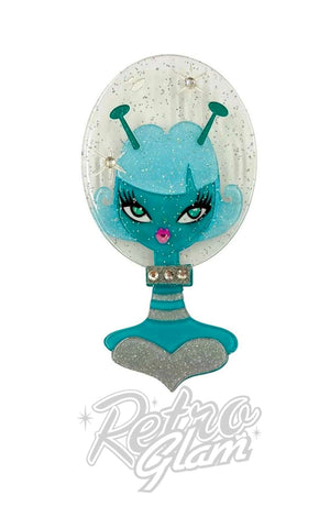 Lipstick & Chrome Beam Me Up Brooch