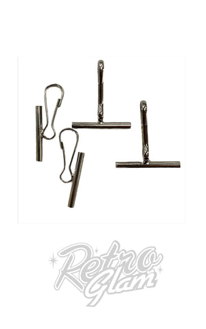 Lipstick & Chrome Brooch To Pendant Converter Set