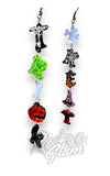 Lipstick & Chrome Trick Or Treat Earrings