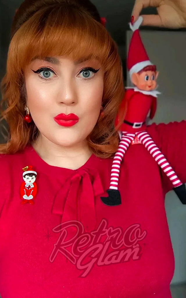 Lipstick & Chrome Merry Mischief Elf Brooch