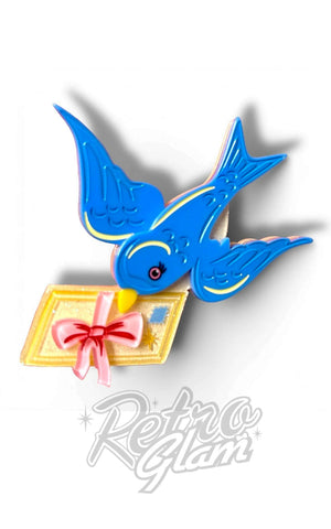 Lipstick & Chrome Flight Of Fancy Brooch - Pre-Order