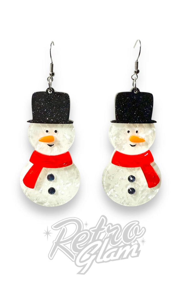 Lipstick & Chrome Frosty Friends Earrings
