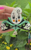 Lipstick & Chrome Garden Gus Ghostie Bells Brooch - Pre-Order