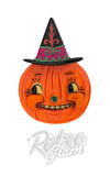 Lipstick & Chrome Hocus Pocus Pumpkin Brooch