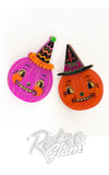 Lipstick & Chrome Jackie Plum Brooch hocus pocus