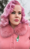 Lipstick & Chrome Kitty Christmas Tree Hat model