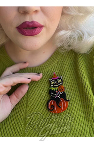 Lipstick & Chrome Lolligagger Brooch model