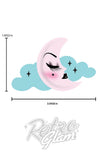Lipstick & Chrome Luna Lullaby Brooch measurements