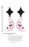 Lipstick & Chrome Lil Luna Lullaby Earrings moon