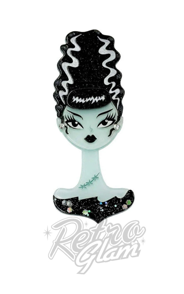 Lipstick & Chrome Mrs. Midnight Brooch - Pre-Order