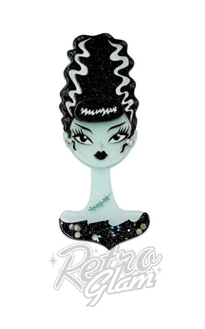 Lipstick & Chrome Mrs. Midnight Brooch - Pre-Order