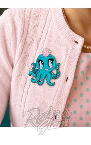 Lipstick & Chrome Olivia the Octo Cutie Brooch