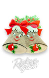 Lipstick & Chrome Silver Bells Brooch