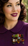 Lipstick & Chrome Trick Or Treat Brooch halloween