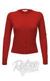 Mak Long Sleeved Cardigan in Red