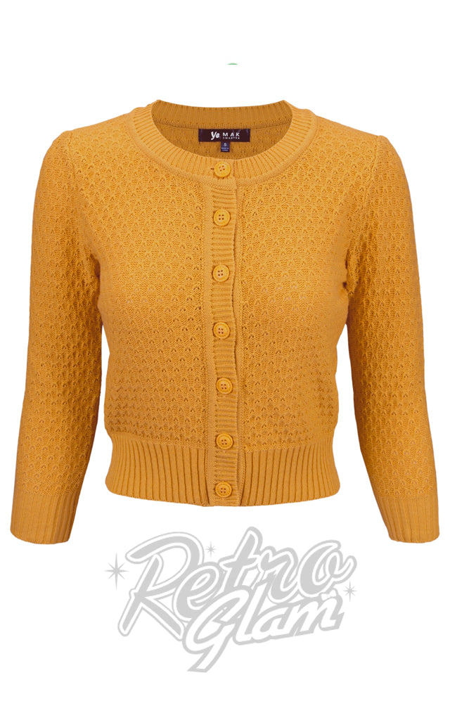 Mak Textured Cardigan in Bronze