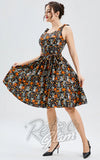 Miss Lulo Bri Dress in Raccoon Coven Print pinup