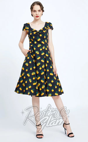 Miss Lulo Jade Dress in Mandarins Print