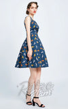 Miss Lulo Kerry Dress in Animals Print side