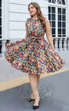 Miss Lulo Ruby Dress Storybook Pinup 