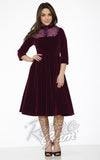 Orchid Bloom Nightshade Purple Velvet Dress gothic