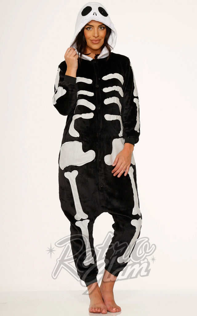 Orchid Bloom Skeleton Onesie