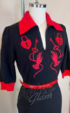 Rebel Love Key To My Heart Dress mannequin embroidery