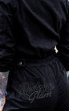 Rebel Romance Boiler Suit in Black elastic waist