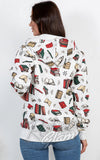 LA Soul Hoodie in Retro Book Print back