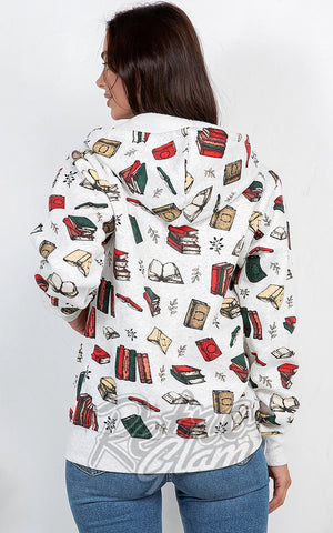 LA Soul Hoodie in Retro Book Print back