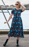 Rebel Romance Midi Dress in Jellyfish novelty print