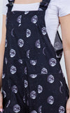 LA Soul Overalls in Moon Phases Print bib