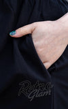 Rebel Romance Short Smock T-Shirt Dress in Black pocket